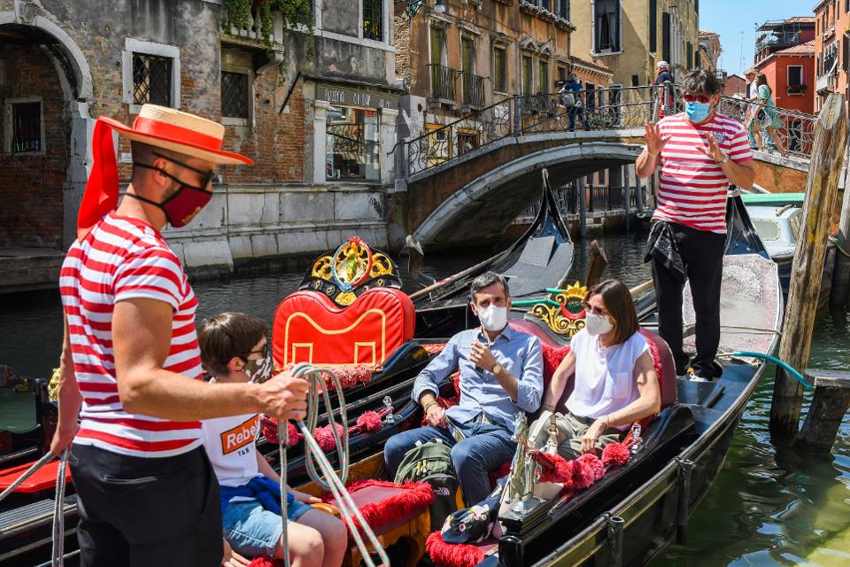 Gondolas in Venice post-coronavirus