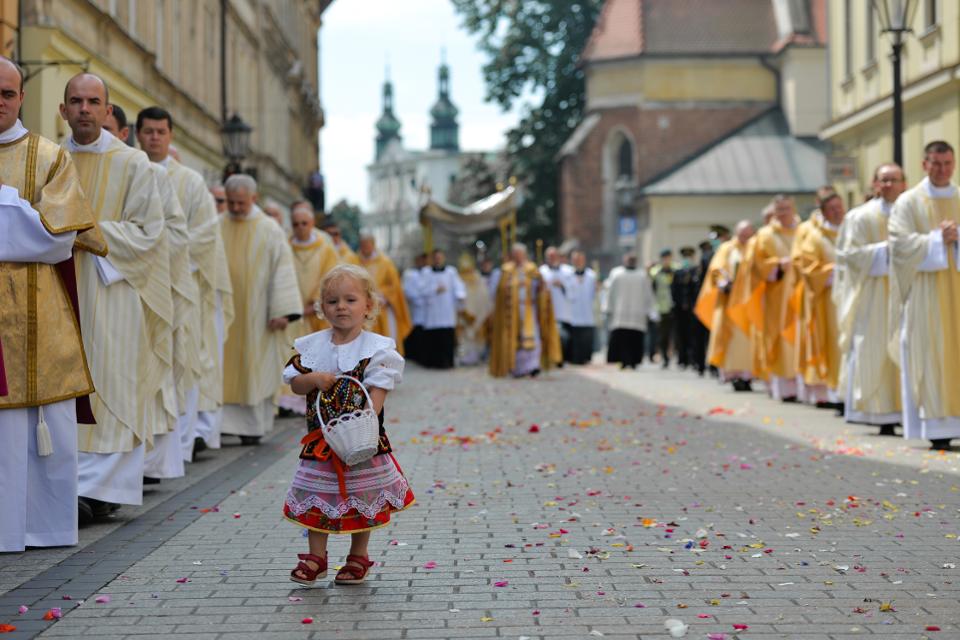 Corpus Christi Procession In Krakow, Poland