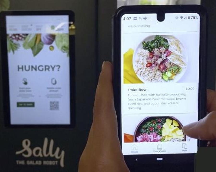 SALLY THE ROBOT GOES CONTACTLESS